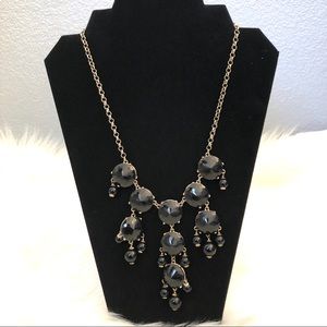 J. Crew Black Statement Necklace